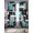 Blue, variant on Sage Green Black Geometric Sheer Curtains 54 Inch Length 2 Panels Set, Modern Abstract Art Block Voile Window Treatment Rod Pocket Short Kitchen Curtains Drapes for Bedroom 52"x54"x2