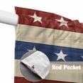 thumbnail image 2 of 4th of July Kitchen Window Curtains, Swag Curtains Valance for Bedroom Living Room Bathroom, Blue Red Star Striped Independence Day Rod Pocket Window Treatment Curtain Block Drapes 2 Panels 36"x45", 2 of 9