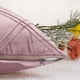 thumbnail image 4 of Funda de almohada decorativa REGALWOVEN con pliegues en forma de diamante, 2 piezas, color sólido, lujosas fundas de almohada texturizadas, rosa, 18" x 18", 4 of 6