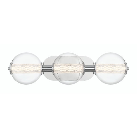 46809-018 Eurofase Lighting Atomo - 12.9W 3 LED Bath Vanity-6.75 Inch Tall and 24.75 Inch Wide-Chrome Finish