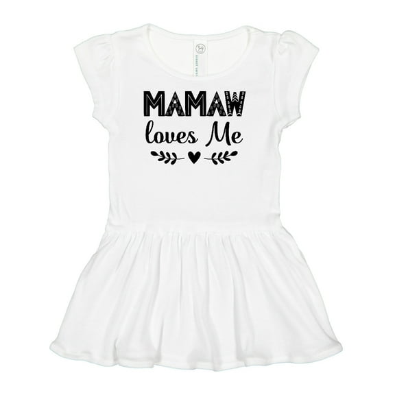 Inktastic Mamaw Loves Me Grandchild Girls Baby Dress