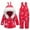 Red, variant on Lilgiuy Boys Girls 2-Piece Snowsuit Casual Long Sleeve Hooded Zipper Jacket Snow Bib Pants Skisuit Winter Waterproof Outwear for Snowboarding(1-4Y)