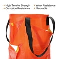 thumbnail image 6 of Uxcell 3 Gallon Hanging PE Strawberry Grow Bag with 10 Side Planting Pockets Orange 2Pack, 6 of 6