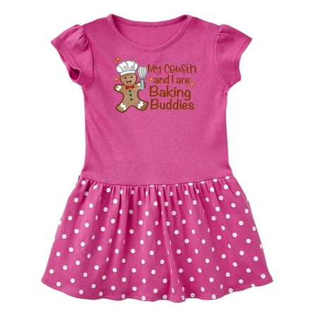 

Inktastic My Cousin And I Are Baking Buddies Gift Baby Girl Dress