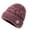 B-Pink, variant on French Thicken Women's Flowers Knitted-Woolen-Hat Fashion Beanie-Hat Crochet-Bucekt-Hat For Winter A-Purple