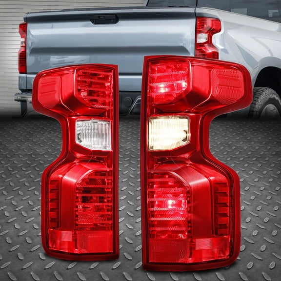 Nuvision for 19-24 Chevy Silverado 1500 2500Hd 3500Hd Rear Tail Light Brake Lamps Pair