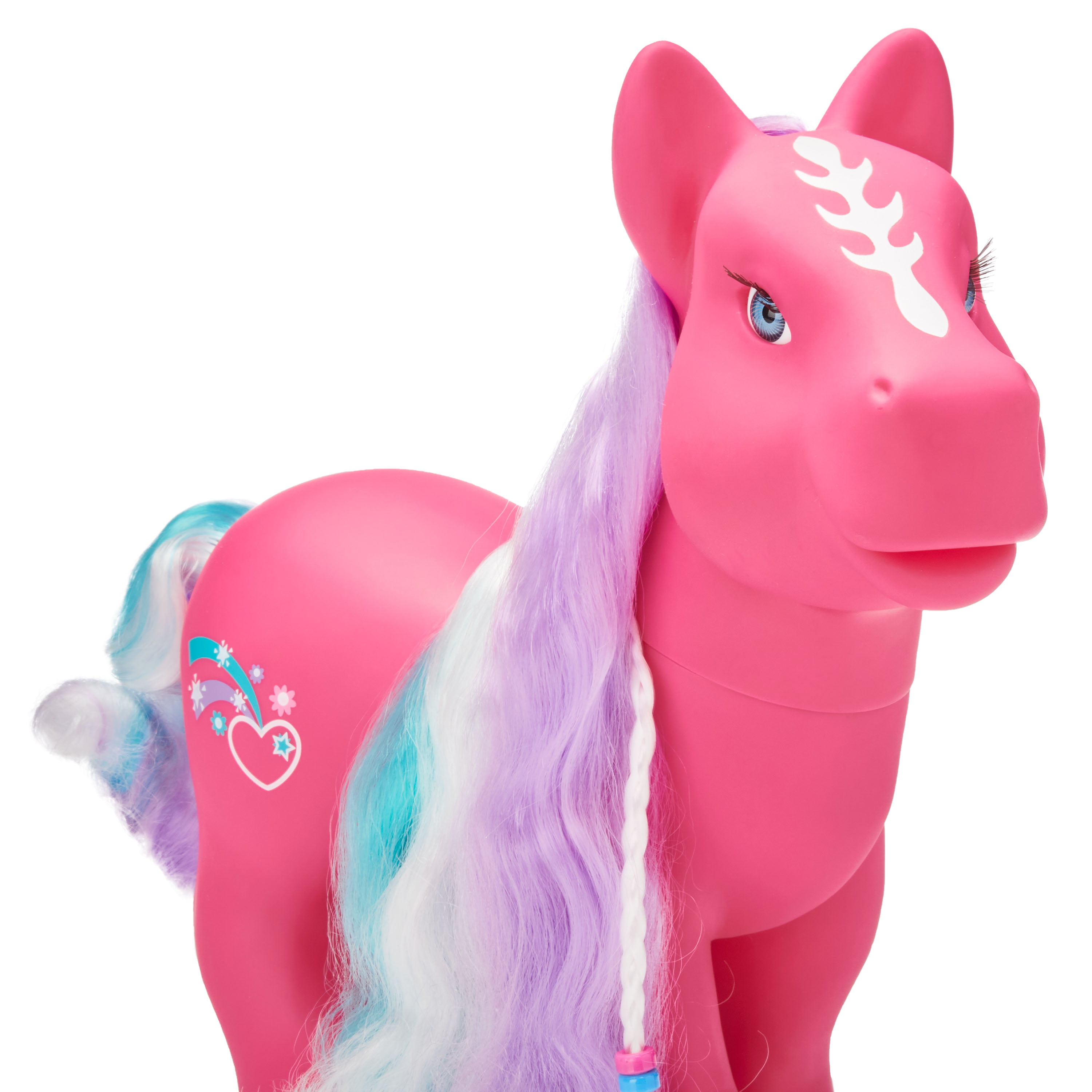 SET OF 2 PRETTY PONY WITH ACCESSORIES GIRLS TOY GIFT BRUSHABLE HAIR LARGE NEW 