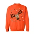 thumbnail image 1 of Awkward Styles Ugly Christmas Deer Sweatshirt Funny Christmas Sweaters for Women Men's Ugly Christmas Sweater Reindeer Xmas Outfit Funny Xmas Gifts Holiday Party Outfit Christmas Reindeer Sweatshirt, 1 of 5