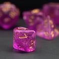 thumbnail image 4 of Cusdie 7-Die Acrylic DND Dice, Sickle Font Polyhedral Dice Set for Role Playing Game Dungeons and Dragons D&D Dice Pathfinder, 4 of 5