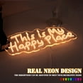 thumbnail image 2 of UPONRAY "This is My Happy Place" Neon Sign 13.8 x 6.1 Inch - Warm White LED Neon Light, Dimmable & USB Powered, Cozy Home Decor for Bedroom Living Room, 2 of 8