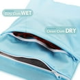thumbnail image 3 of EUZODNAK 6 Pack Wet Dry Bags for Baby Cloth Diapers Waterproof Wet Bag for Swimsuit or Wet Clothes with Two Zippered Pockets Reusable Travel Beach Pool Gym Bag for Wet Clothes, 6 Colors, 3 of 7