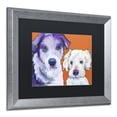 thumbnail image 2 of Trademark Fine Art "Milo and Max" Canvas Art by Pat Saunders-White, Black Matte, Silver Frame, 2 of 3