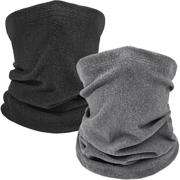 2 Pack Winter Neck Gaiter,Neck Warmer Face Scarf,Windproof Face Mask Cover Cold Weather Scarf for Men and Women