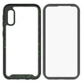thumbnail image 4 of for Samsung Galaxy A10E Clear Black And Front Bumper Guard Grids Pattern Kick stand Hybrid Slim Shock Bumper Cover (Black) - Built In Screen, 4 of 4
