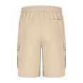thumbnail image 4 of Mgmyaa Men's Cargo Shorts Elastic Waist Outdoor Shorts Daily Breathable Straight Shorts with Multi Pockets, 4 of 6