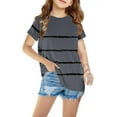 thumbnail image 2 of FRSASU Children'S Clothing Summer ,Shirts for Kids Short Sleeve Graphic T-Shirt Round Neck Crop Top for 3-14 Years Girls and Boy T-Shirt Tee Gray 3-4 Years, 2 of 5