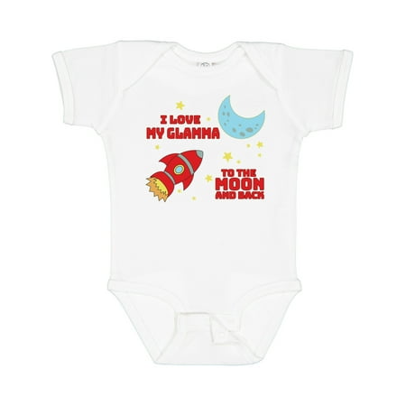 

Inktastic I Love My Glamma to the Moon and Back Gift Baby Boy or Baby Girl Bodysuit