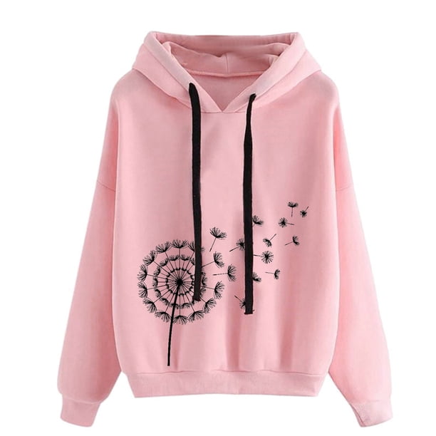 ICHUANYI Liquidación Sudadera con capucha de manga larga casual para mujer Tops con cordón ligero con capucha suelta Tops ICHUANYI WER202308256875