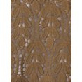 thumbnail image 5 of INSPIRE CHIC Women's Floral Crochet Hollow Out Sleeveless Open Front Vest Cardigan M Brown, 5 of 6