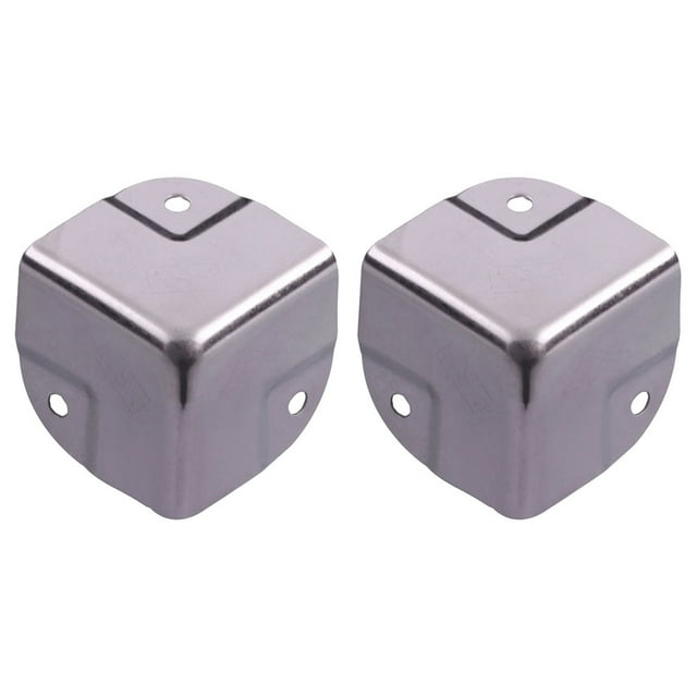 4Pcs Stainless Steel Cosmetic Case Aluminum Case Corner Protector Wrap Corner Desk Edge Corner Guard