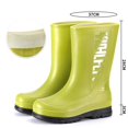 thumbnail image 5 of XIMIN Women's Rain Shoes Classic Fashion Mid Calf Ladies Water Shoes Non Large Bottom Women Rubber Shoes British Wading Boots, 5 of 7