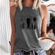 thumbnail image 2 of Blusa de camiseta sin mangas con cuello redondo y estampado de Oktoberfest divertido Vintage para mujer Fridja  gh4696, 2 of 5