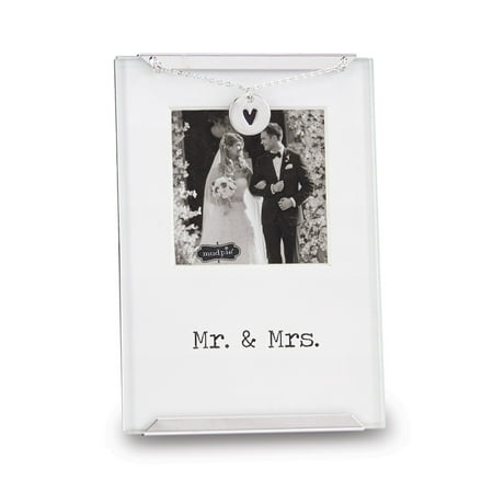 Mr & Mrs 2.5x2.5 Glass Clip Frame(Length:3.5 mm|Width: 5 mm)