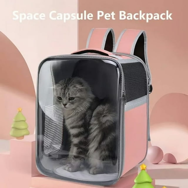 MOCHILA TRANSPORTADORA DE MASCOTAS PEQUEÑAS CON FORMA CUADRADA