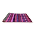 thumbnail image 2 of Ahgly Company Indoor Round Abstract Purple Contemporary Area Rugs, 3' Round, 2 of 4