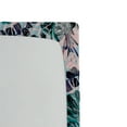 thumbnail image 3 of Ambesonne Tropical Vibes Fitted Sheet, Botanical Silhouette, Queen Size, Teal Pastel Pink, 3 of 5