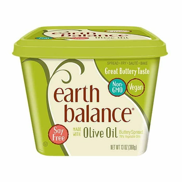 Earth Balance - Pâte à Tartiner Traditionnelle à l'Huile d'Olive, 368 G