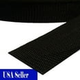 thumbnail image 2 of MTP  1.5" x 1 Yards (3') Polypropylene Webbing: Black Nylon Strap For belt Backpack DIY, 2 of 2
