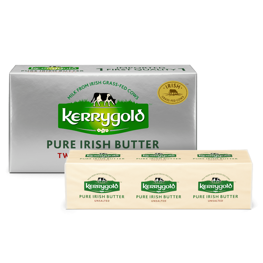 Kerrygold Grass-Fed Pure Irish Unsalted Butter, 8 Oz, 2 Sticks