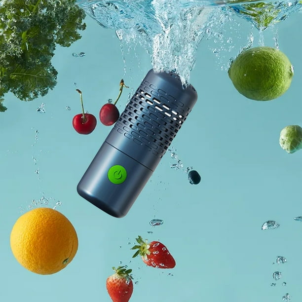 Ganfancp Máquina Limpiadora de Verduras,Lavadora Portátil Multifuncional Usb para Cocina,Para Limpiar Frutas y Verduras,Arroz Ofertas Flash 1 X Unidad Principal,1 X Base de Carga,1 X Cable de Carga,1