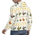 thumbnail image 6 of Fotbe Men's Hoodie with Funny Chicken Pattern - Kangaroo Pocket Pullover Hooded Sweatshirt, Perfect for Daily Wear, Travel, and Home-Large, 6 of 7
