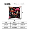 thumbnail image 5 of Mushroom Chair Pillow Covers Set with Unique Patterns for Bed and Throw Pillows - Sizes 16x16, 18x18, 20x20 Inches for Various Occasions - Set of 2 Items, 5 of 6