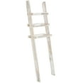 thumbnail image 5 of MyGift Wood Over-The-Toilet Leaning Bathroom Ladder Shelf, Whitewashed 3-Tier, 5 of 5