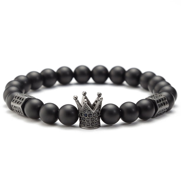 Jumpingount con cuentas Aniversario Brazalete elástico Ajustable Hombres Joyería Presente Type6 NO6
