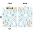 thumbnail image 3 of 12.5x9 Inch Acrylic Clipboard with Metal Clip – Single-Sided Print & Retractable Hook，Cute Cats, 3 of 8
