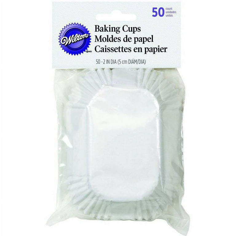 Wilton Jumbo White Cupcake Liners, 50-Count 