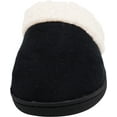 thumbnail image 5 of Norty Mens Slippers - Memory Foam Mule and Clog Slippers - Faux Suede, Microfiber or Flannel 40790-XX-Large (Black), 5 of 7
