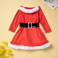 thumbnail image 2 of ZRBYWB Girls Dress Toddler Girls Long Sleeve Christmas Party Princess Dress For Kids Babys Clothes Xmas Party Dresses, 2 of 6