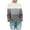 White, variant on XMMSWDLA Womens Color Block Crewneck Long Sleeves Knit Pullover Sweater Tops Khaki Fuzzy Sweater for Women
