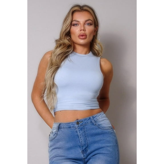 Not So Basic Sleeveless Tank Top L