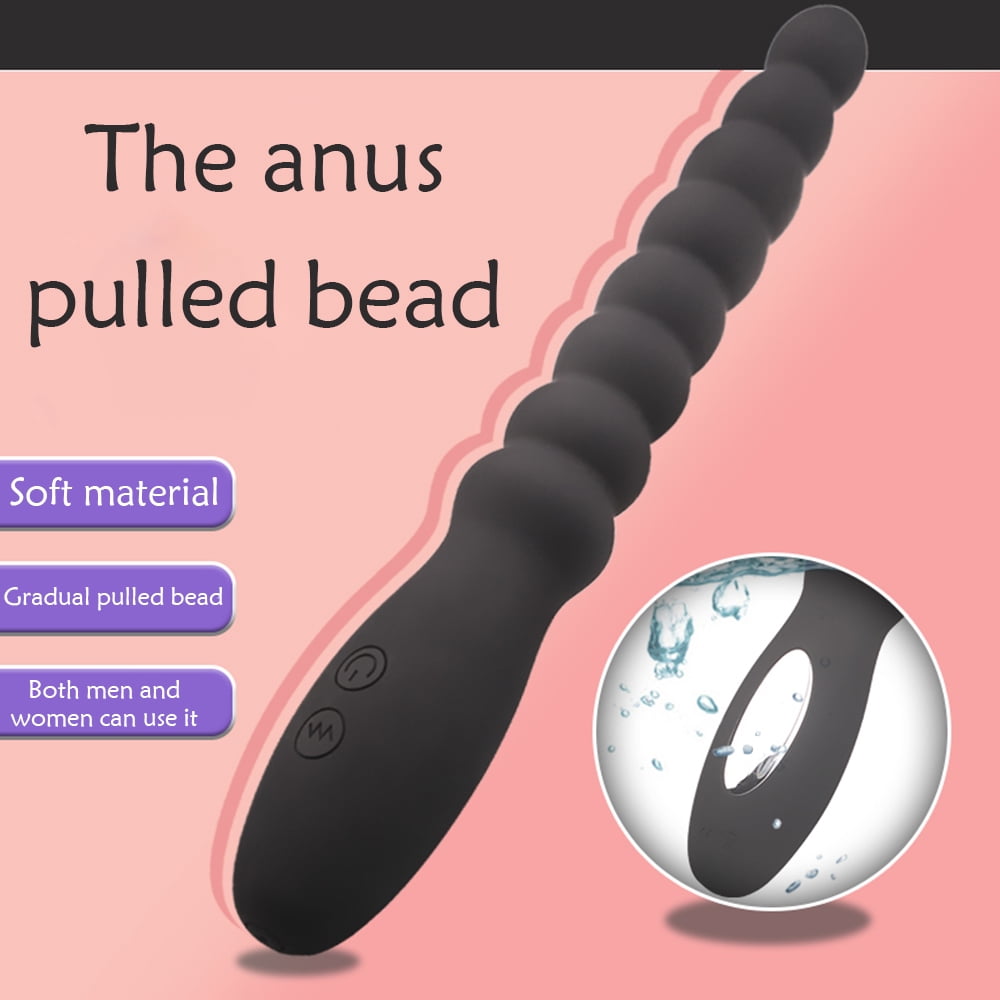 Birdsexy 10 frequency Vibrating Pull Bead Anal Vibrator Anal Plug USB Rechargeable Silicone Massager Toys for Men Women