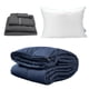 thumbnail image 1 of Edredón Individual Homy Azul + Sábanas Royal + Almohada Royal, 1 of 8