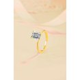 thumbnail image 4 of Apaison Sparkling 1&2 Carat Moissanite 925 Sterling Silver Rings for Women - Female Wedding Engagement Gold Plated Jewelry Gift, 4 of 5