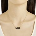 thumbnail image 5 of Collar cisne, acabado oro rosa, cristales negros TUNC Sencillez, 5 of 5
