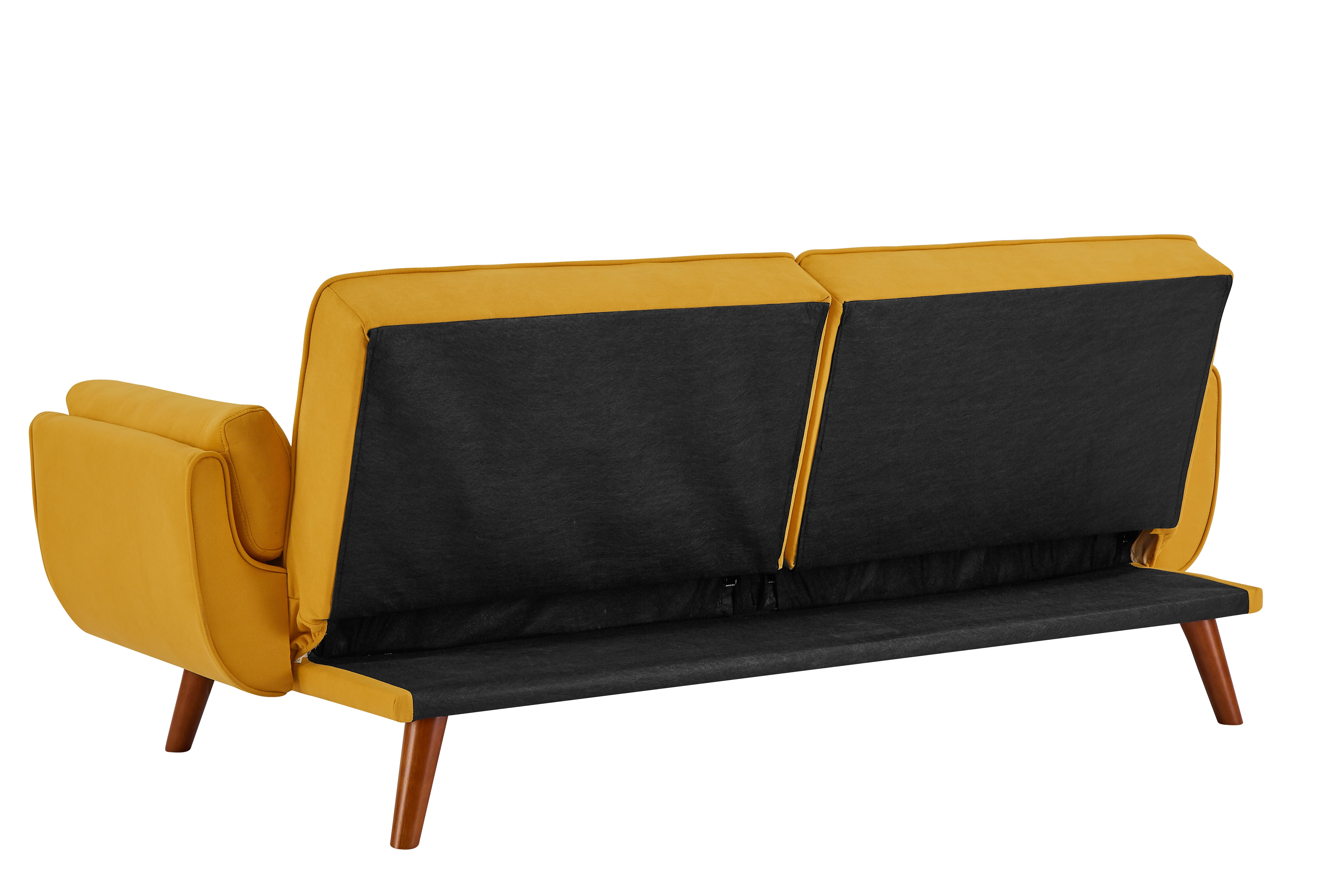 Linen Sofa Furniture Adjustable Backrest Recliner, Yellow
