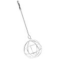 thumbnail image 4 of 1pc Esfera Hámster Conejo Alimentador Mascota Hierba Dispensador Bola de alimentación colgante Plata, 4 of 5